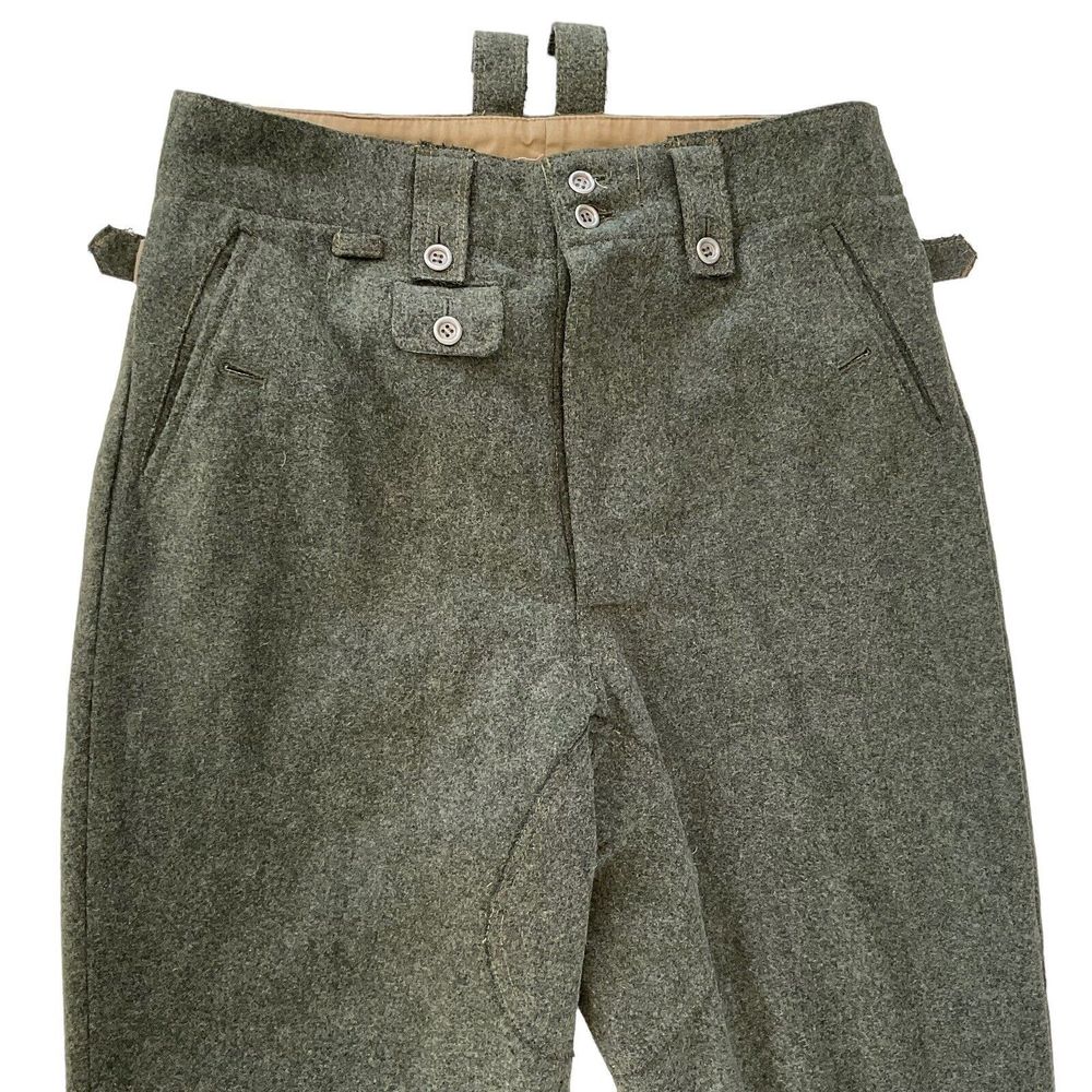 WWII German M43 Field Wool Trousers Pants Men’s 34” Waist WW2 - Picture 3 of 13